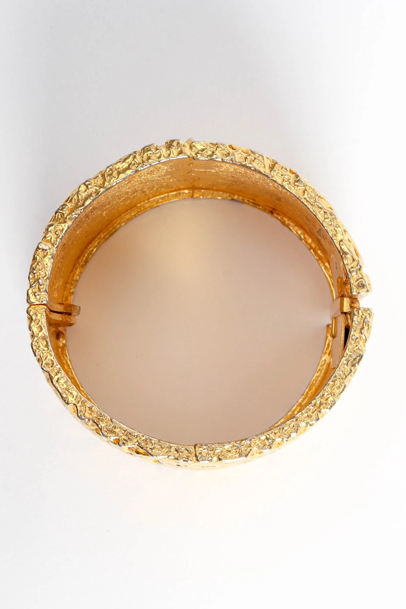 Wide Textured Bracelet