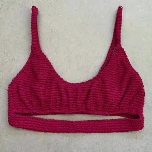 WineBerry Textured Nicole Bikini Top