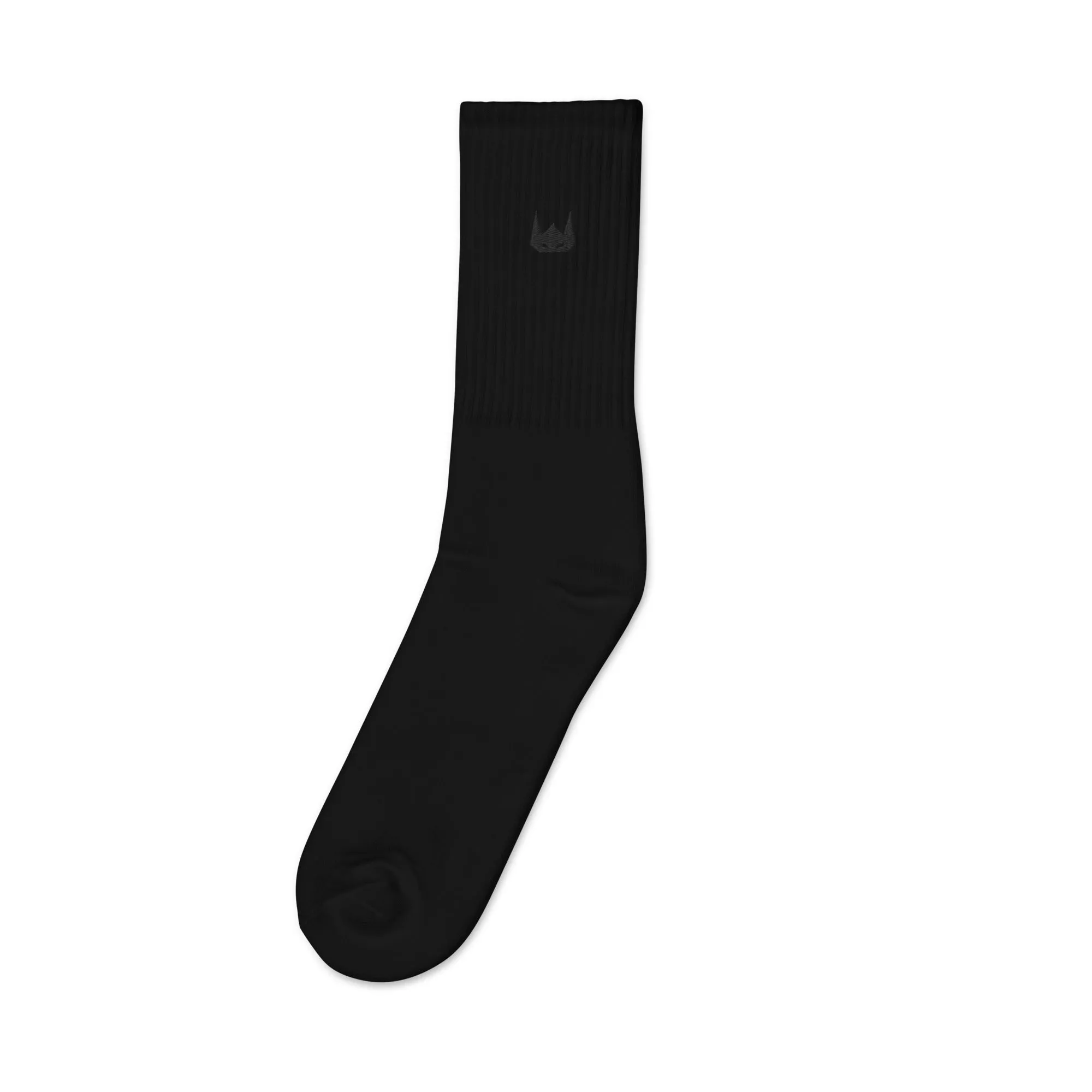 WOLFPACK UNLTD EMBROIDERED SOCKS | BLACK LOGO