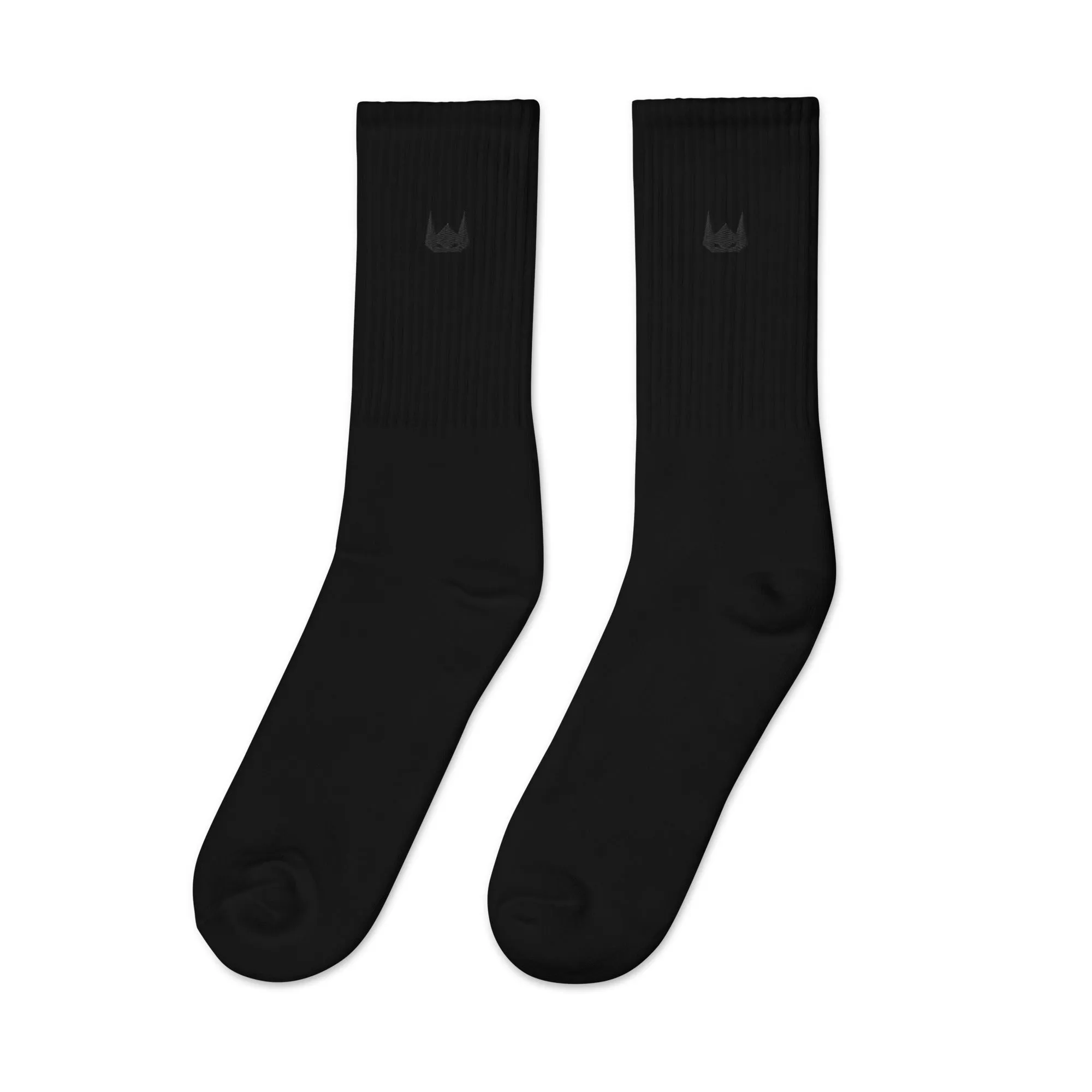 WOLFPACK UNLTD EMBROIDERED SOCKS | BLACK LOGO