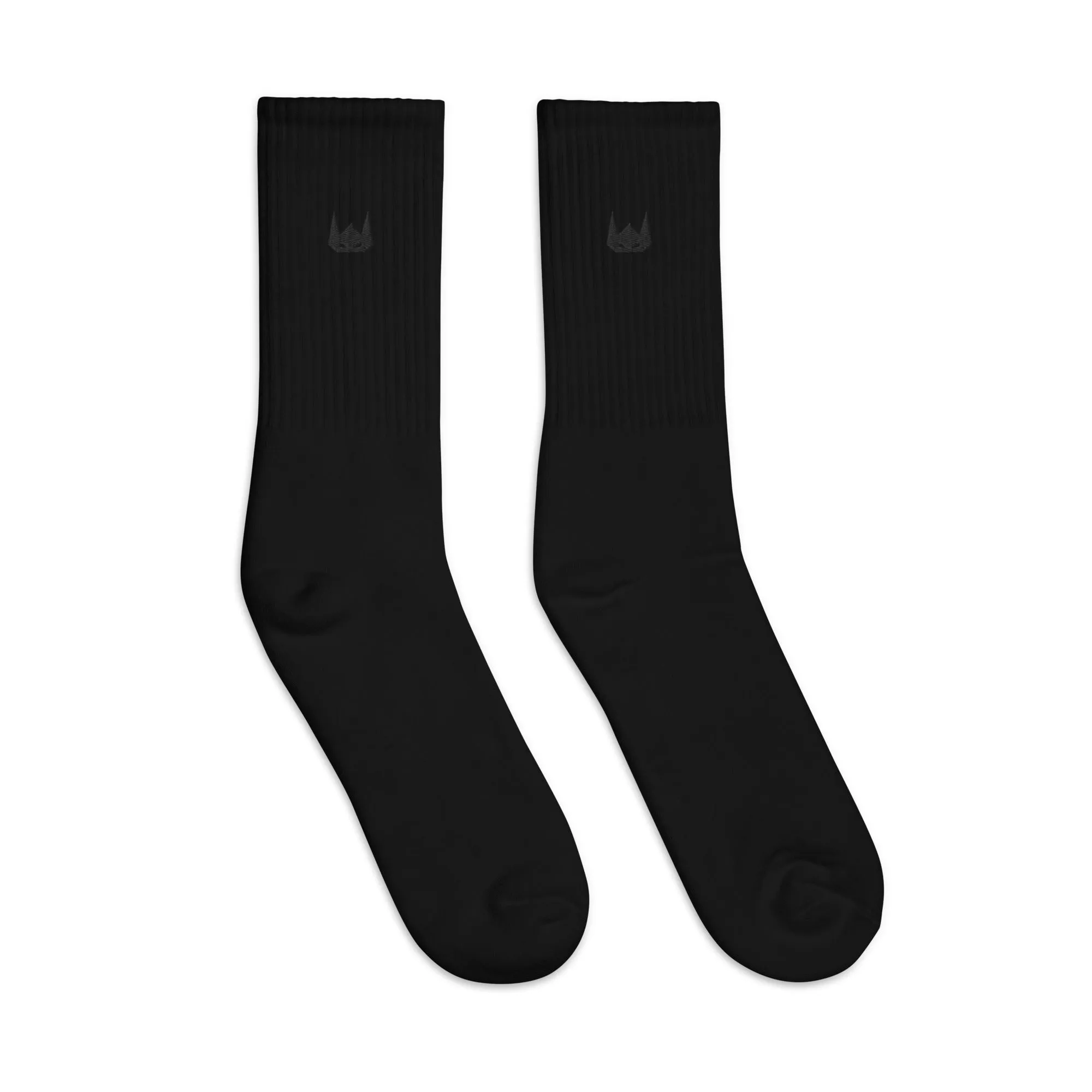 WOLFPACK UNLTD EMBROIDERED SOCKS | BLACK LOGO