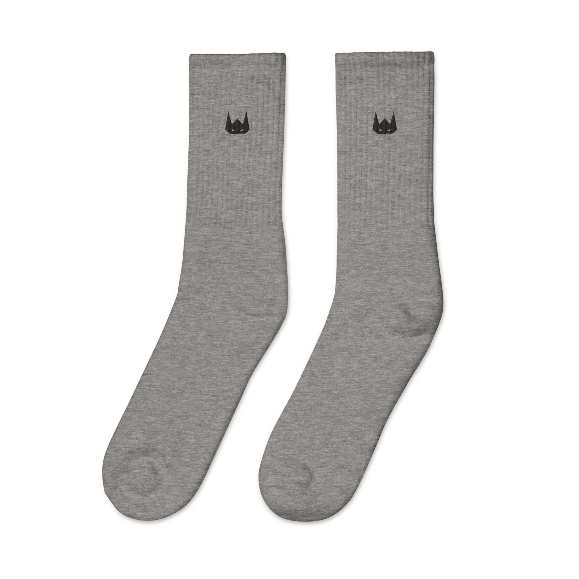WOLFPACK UNLTD EMBROIDERED SOCKS | BLACK LOGO