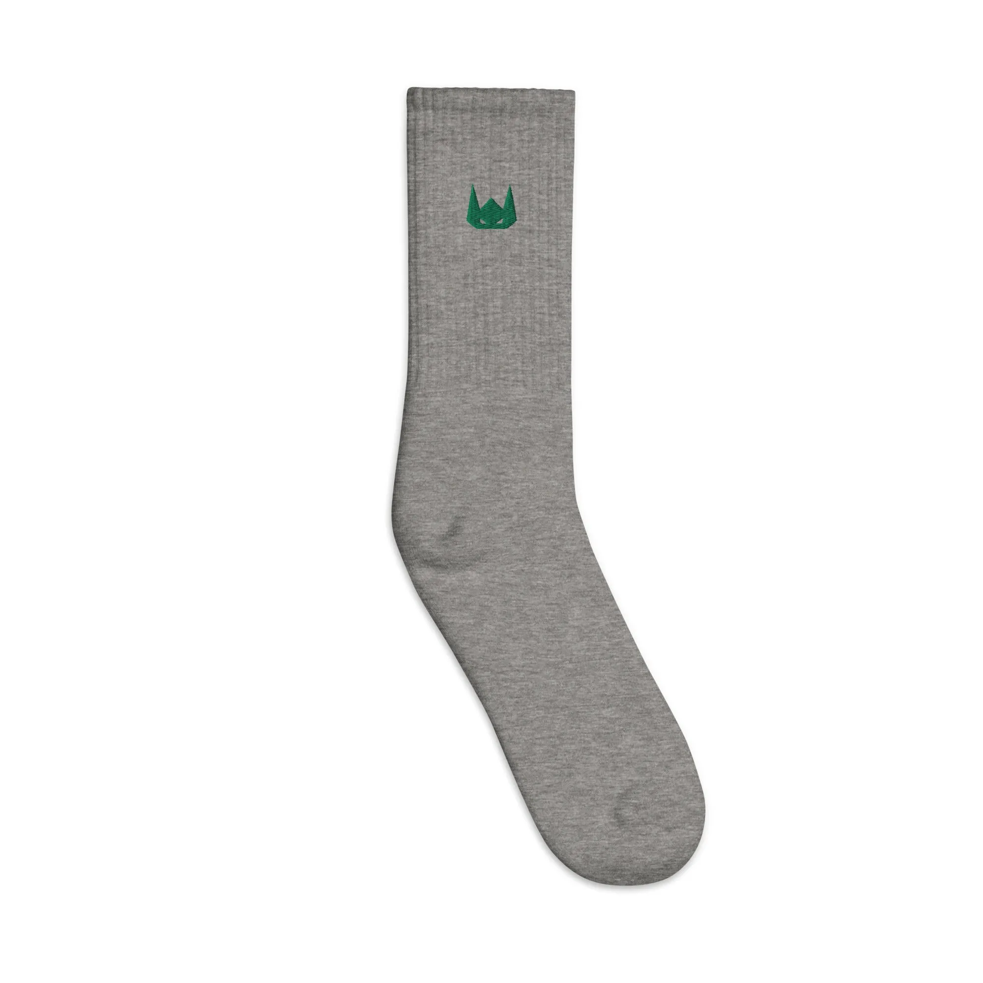 WOLFPACK UNLTD EMBROIDERED SOCKS | FOREST GREEN LOGO