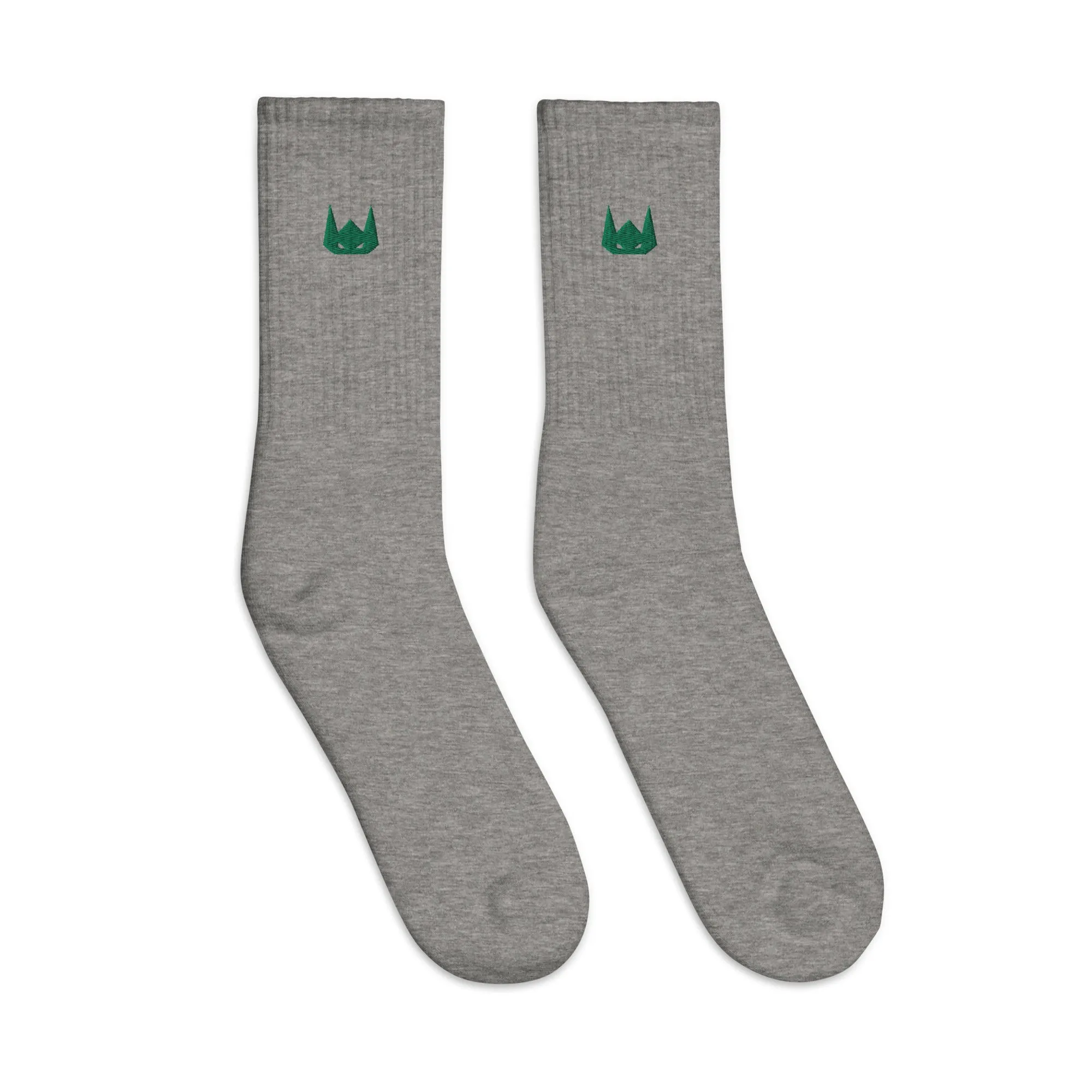 WOLFPACK UNLTD EMBROIDERED SOCKS | FOREST GREEN LOGO