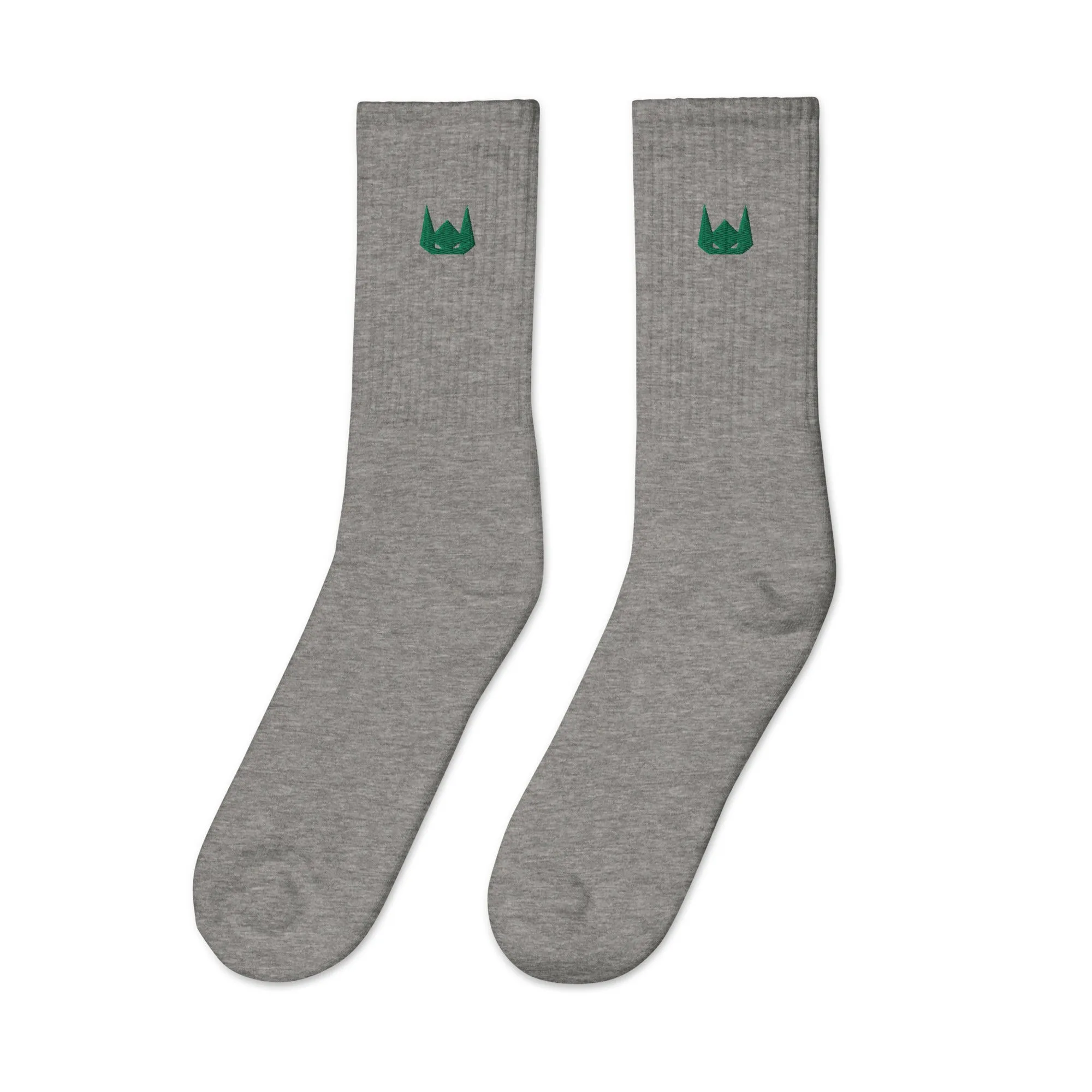 WOLFPACK UNLTD EMBROIDERED SOCKS | FOREST GREEN LOGO