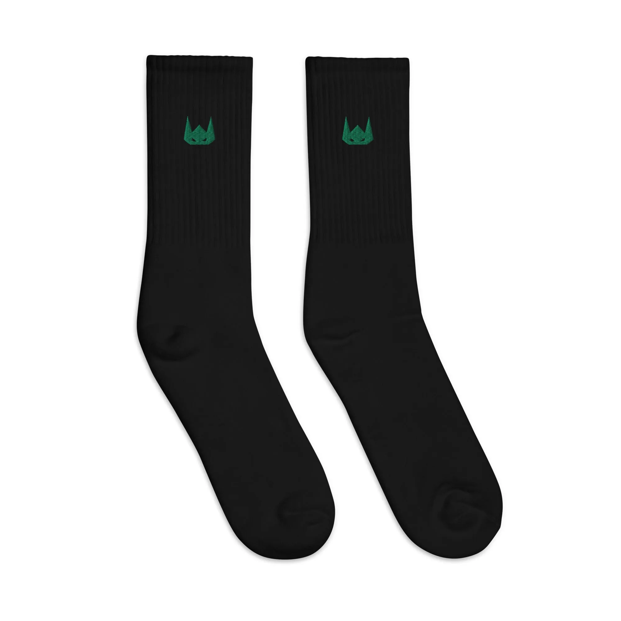 WOLFPACK UNLTD EMBROIDERED SOCKS | FOREST GREEN LOGO