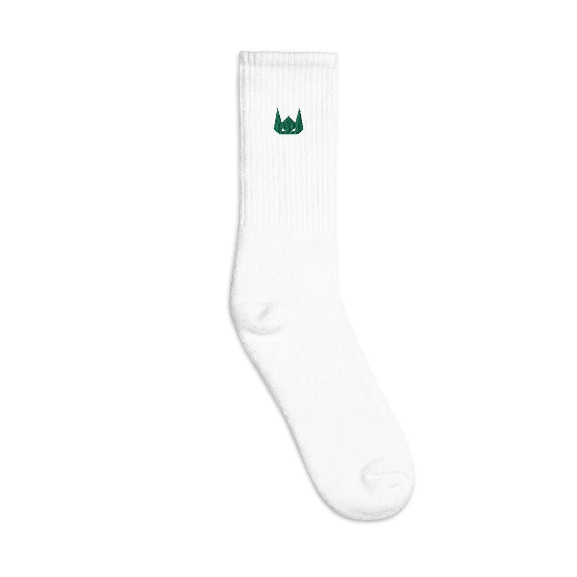 WOLFPACK UNLTD EMBROIDERED SOCKS | FOREST GREEN LOGO