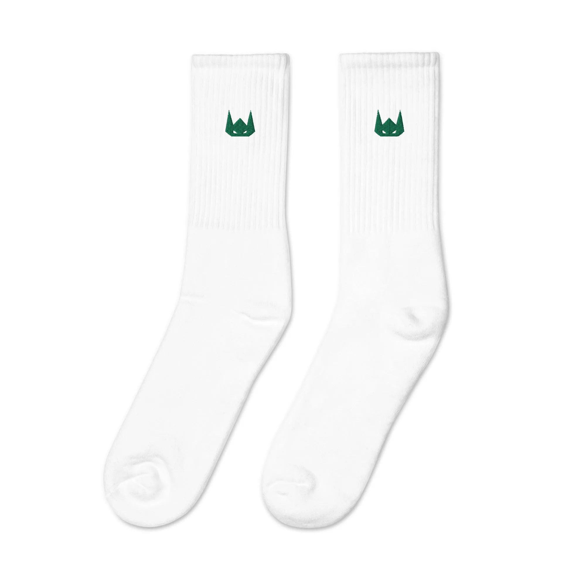 WOLFPACK UNLTD EMBROIDERED SOCKS | FOREST GREEN LOGO