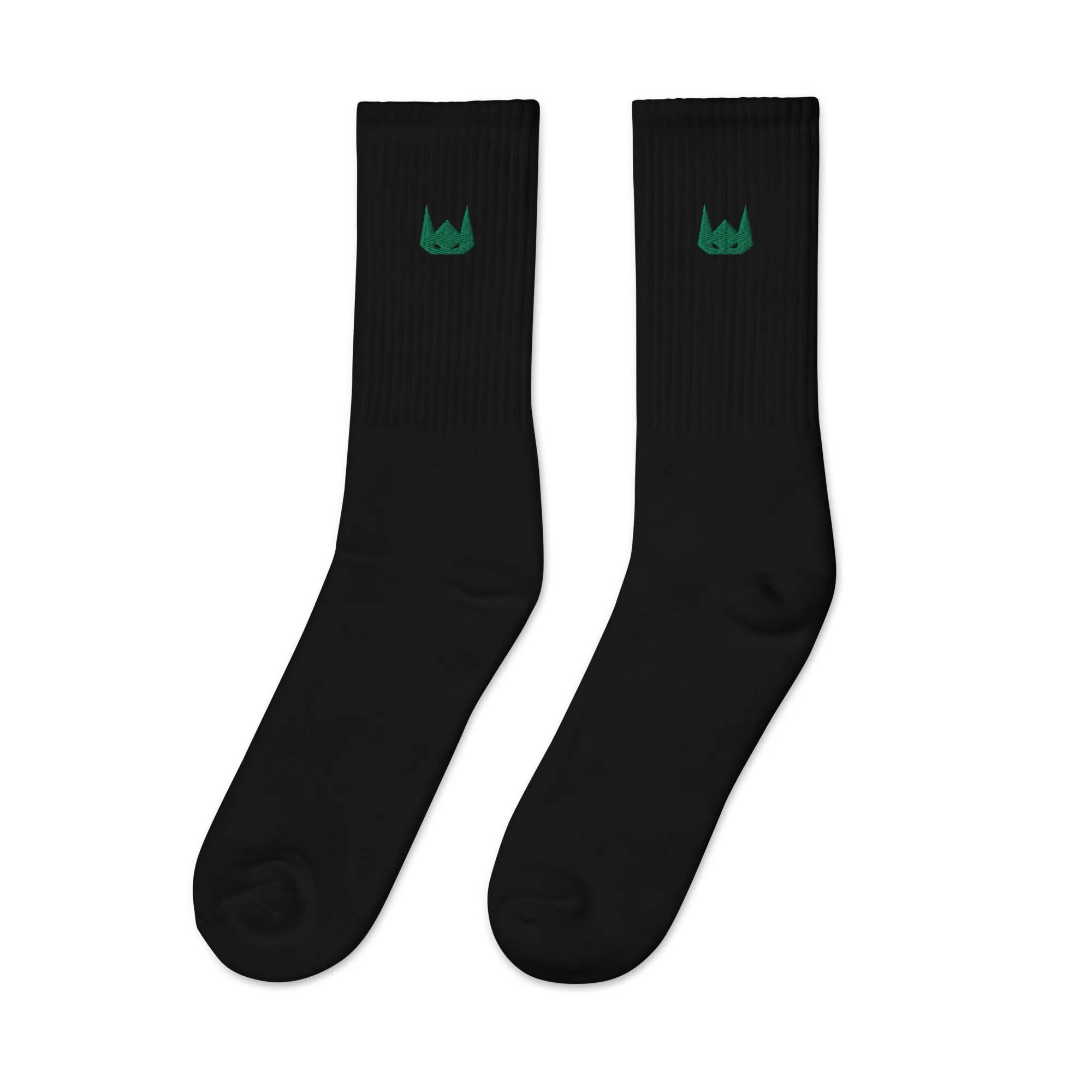 WOLFPACK UNLTD EMBROIDERED SOCKS | FOREST GREEN LOGO