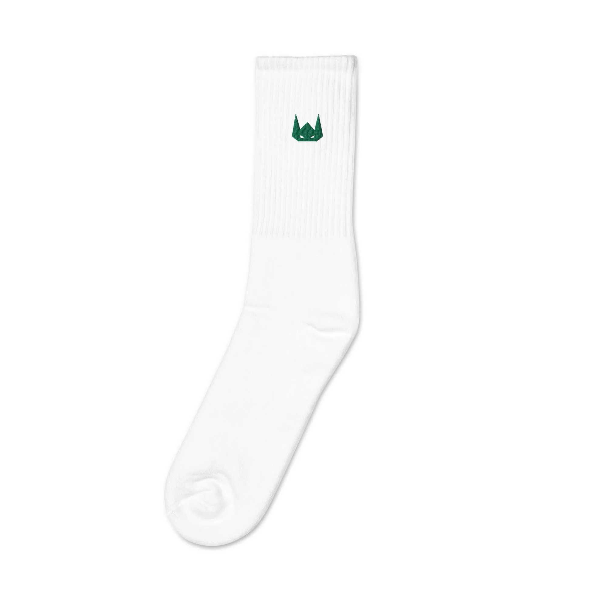 WOLFPACK UNLTD EMBROIDERED SOCKS | FOREST GREEN LOGO