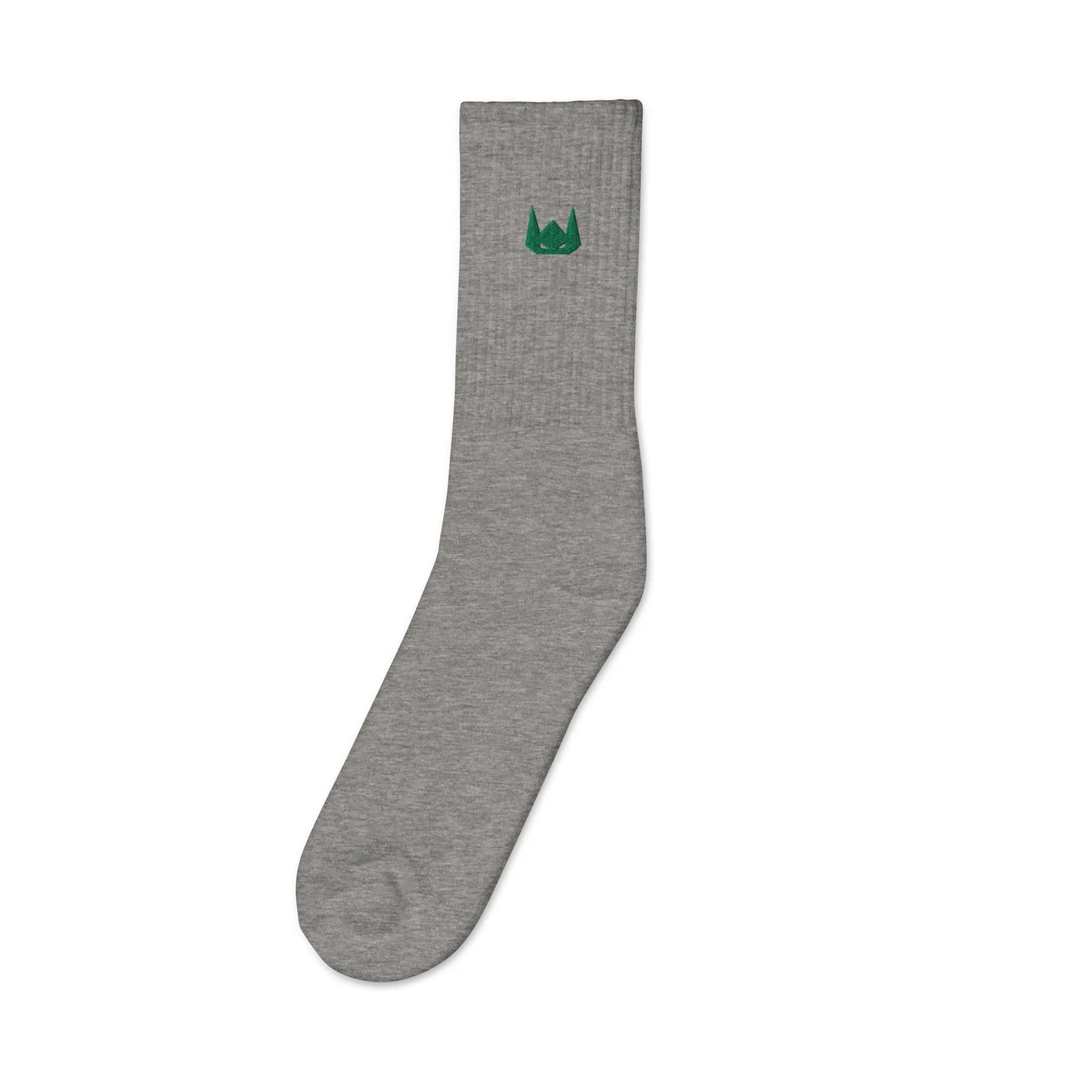 WOLFPACK UNLTD EMBROIDERED SOCKS | FOREST GREEN LOGO