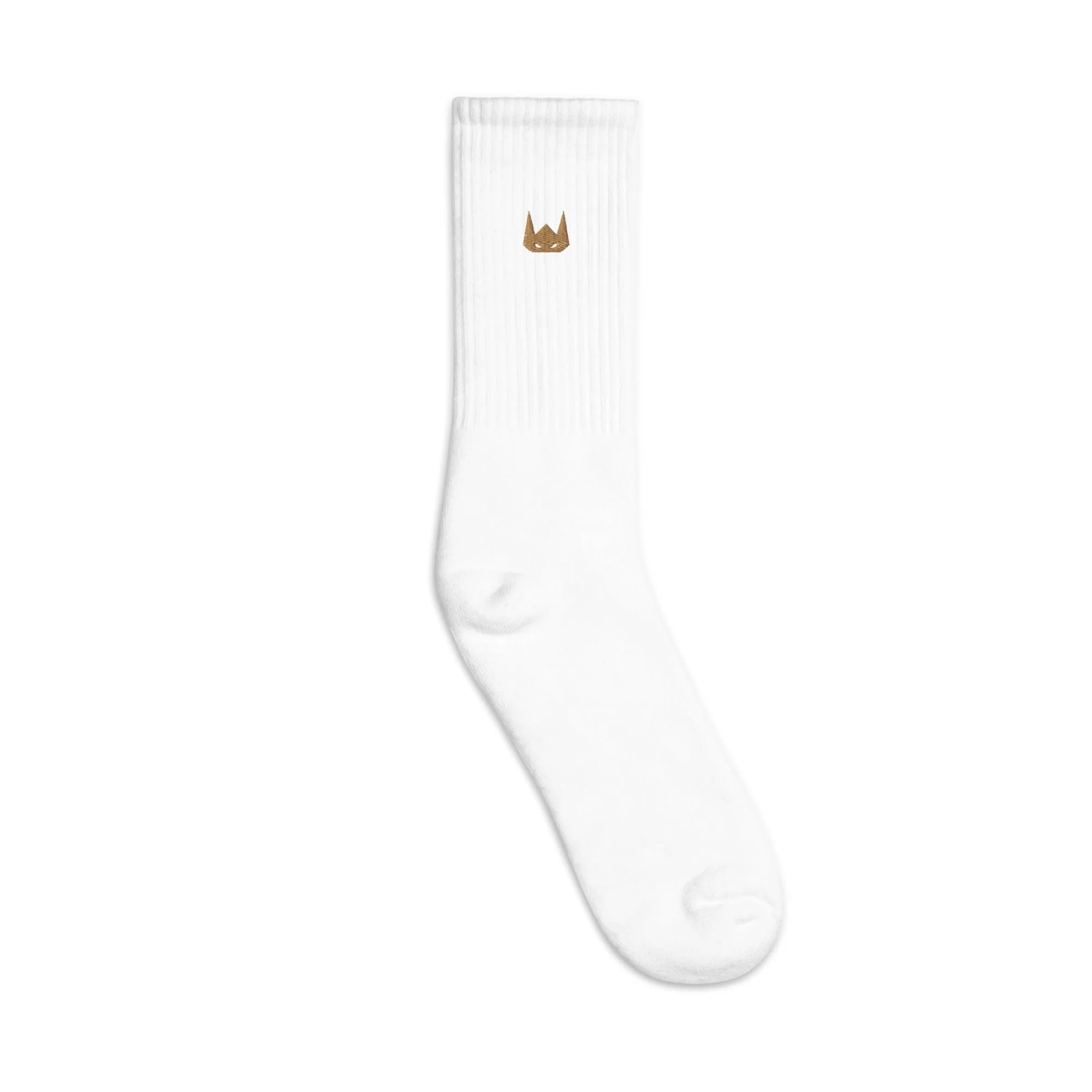 WOLFPACK UNLTD EMBROIDERED SOCKS | SANDSTONE LOGO