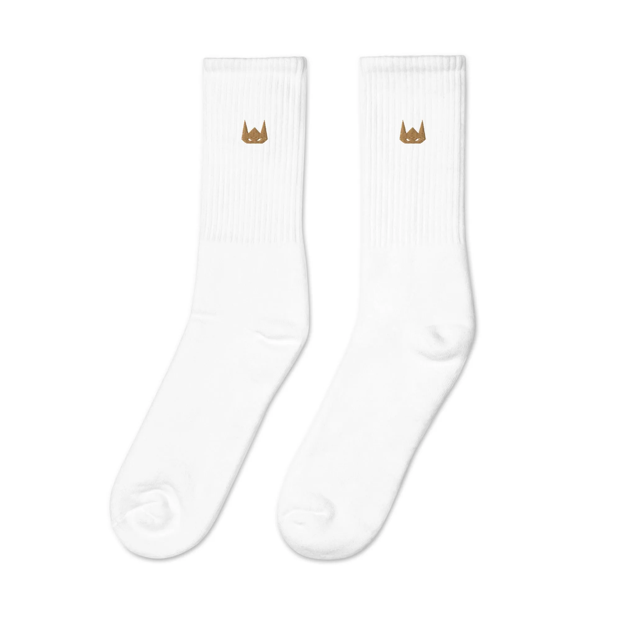 WOLFPACK UNLTD EMBROIDERED SOCKS | SANDSTONE LOGO