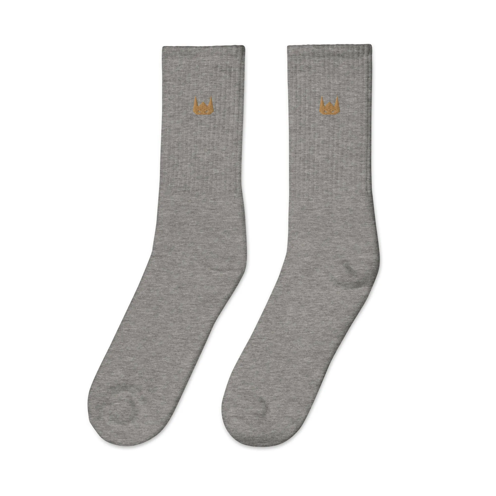 WOLFPACK UNLTD EMBROIDERED SOCKS | SANDSTONE LOGO