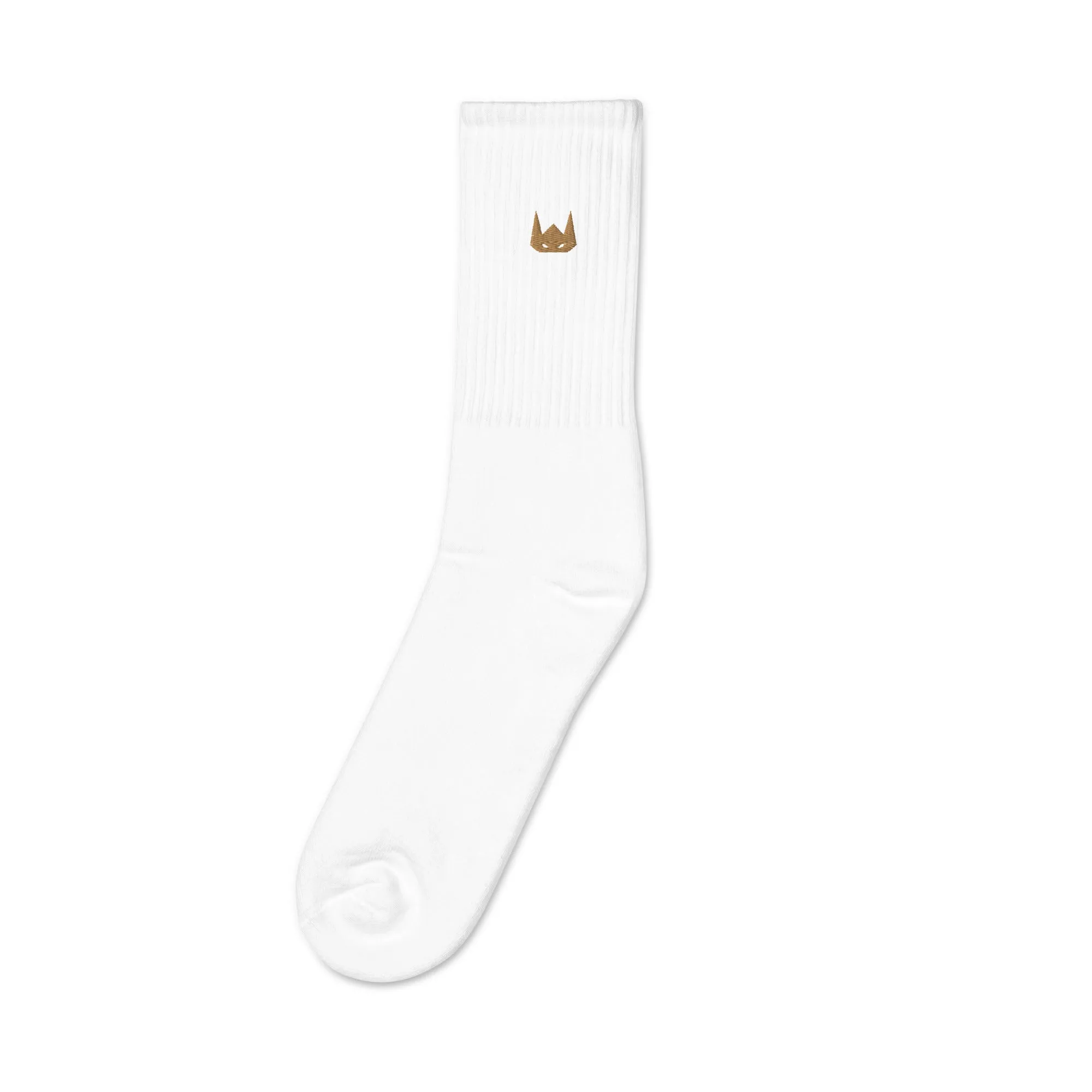 WOLFPACK UNLTD EMBROIDERED SOCKS | SANDSTONE LOGO