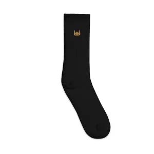 WOLFPACK UNLTD EMBROIDERED SOCKS | SANDSTONE LOGO