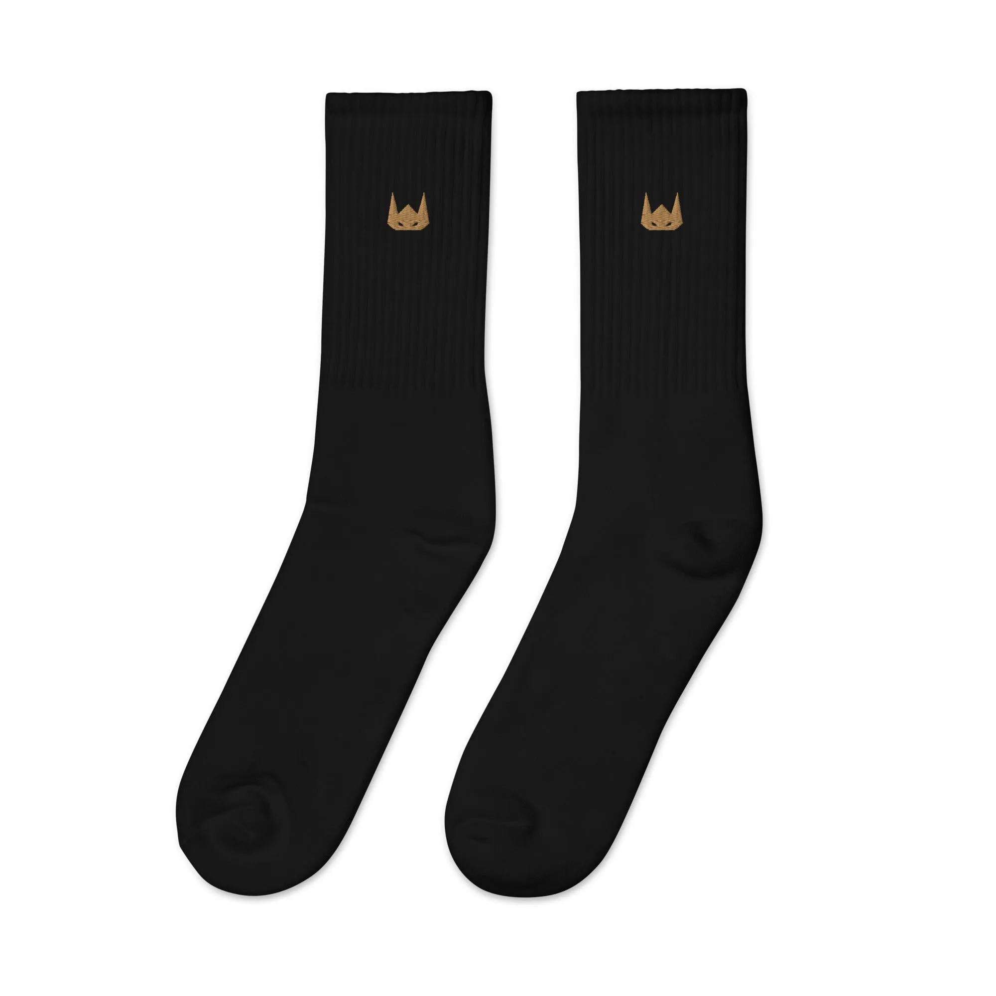 WOLFPACK UNLTD EMBROIDERED SOCKS | SANDSTONE LOGO