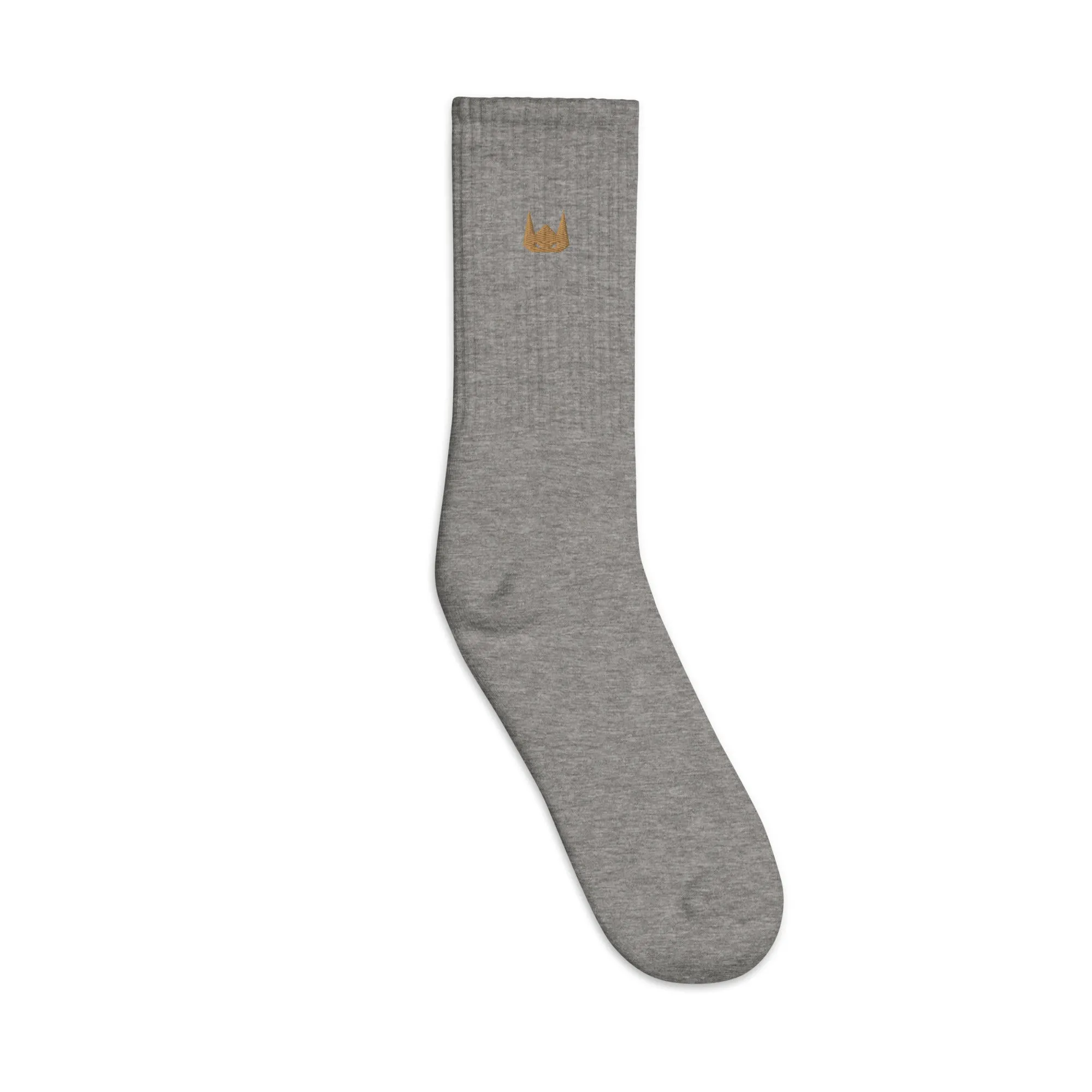 WOLFPACK UNLTD EMBROIDERED SOCKS | SANDSTONE LOGO