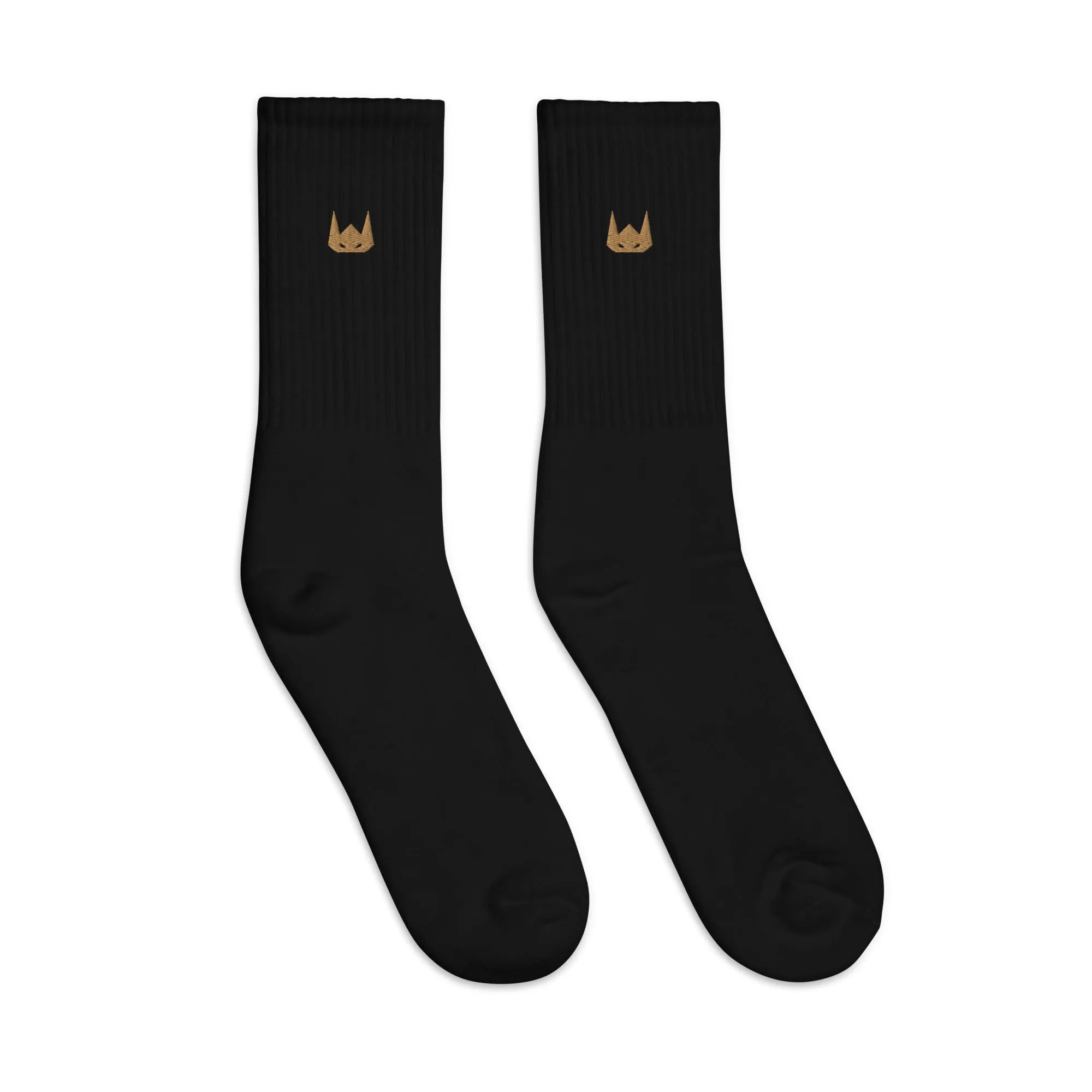 WOLFPACK UNLTD EMBROIDERED SOCKS | SANDSTONE LOGO