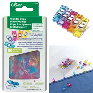 Wonder Clips 50ct Assorted Colors -- Clover