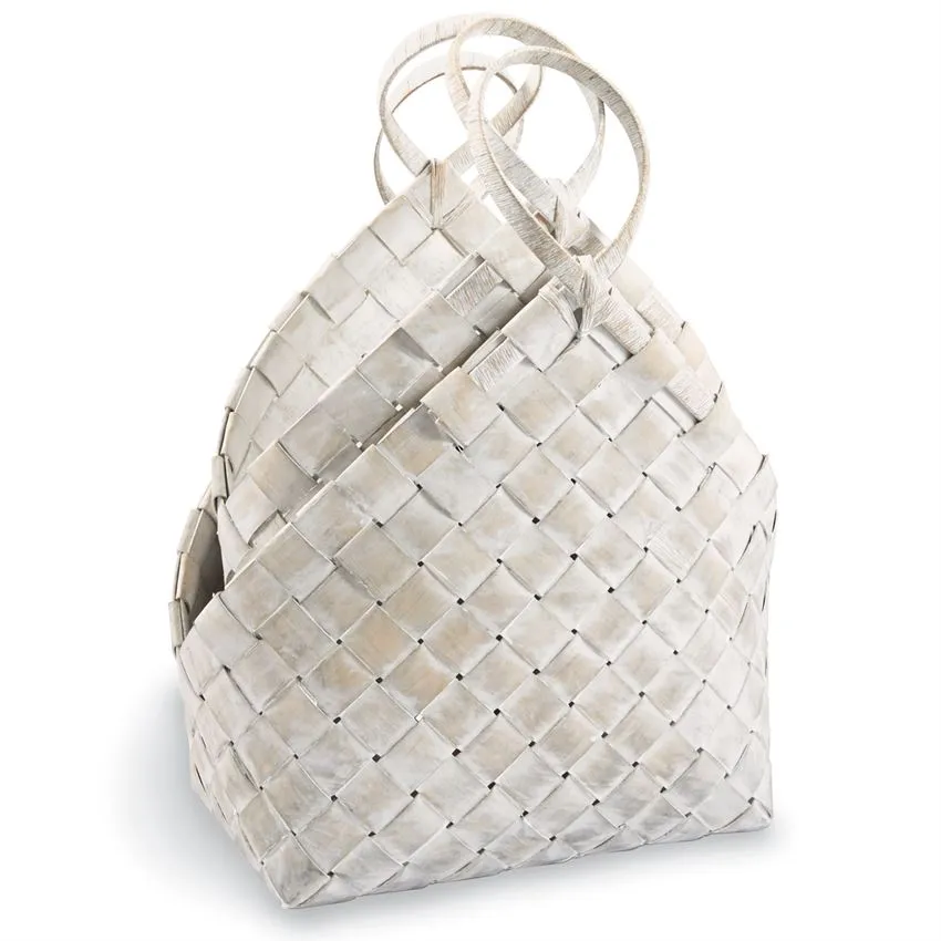 Wood Weave Basket Set (2pc)