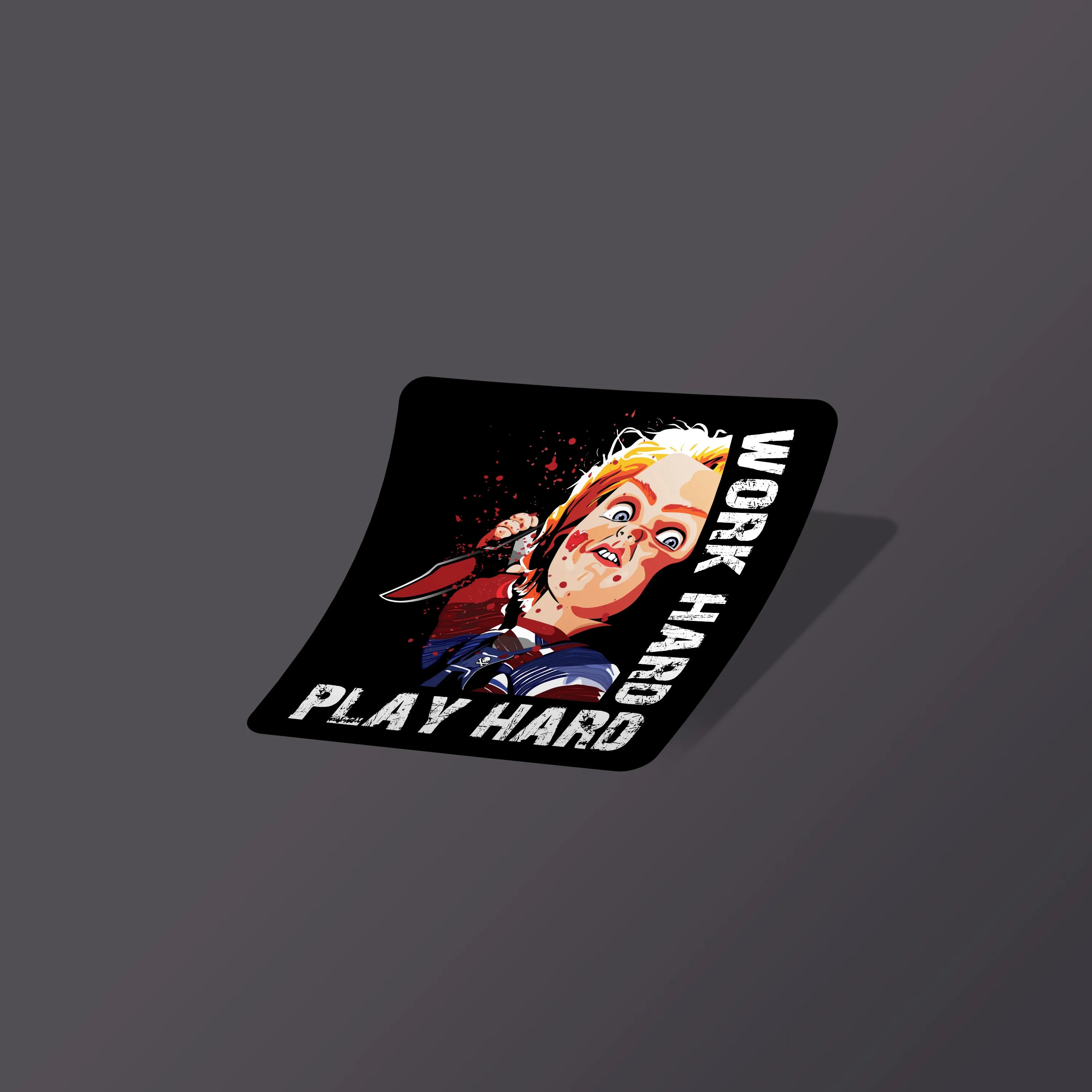 Work Hard Play Hard - Sticker