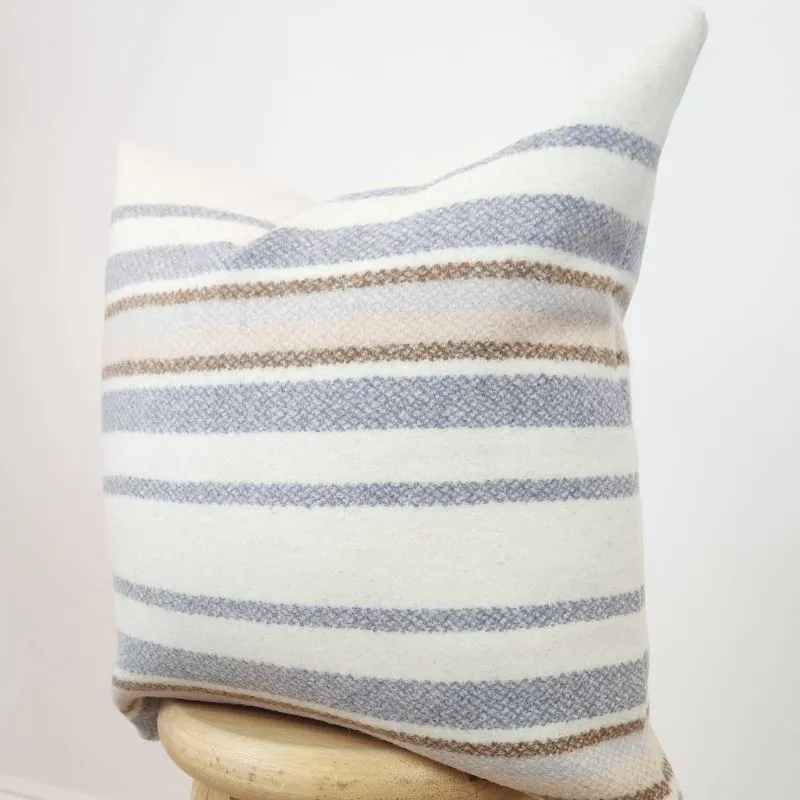Woven Cotton Cozy Wool Pillow