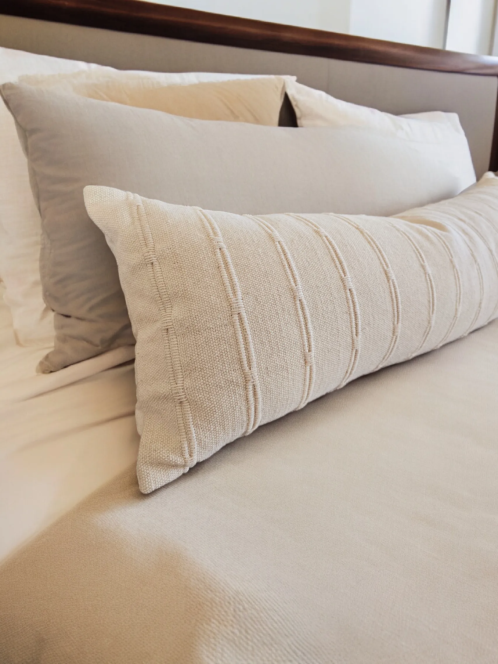 Woven Cotton Ivory Lumber (12 x36)