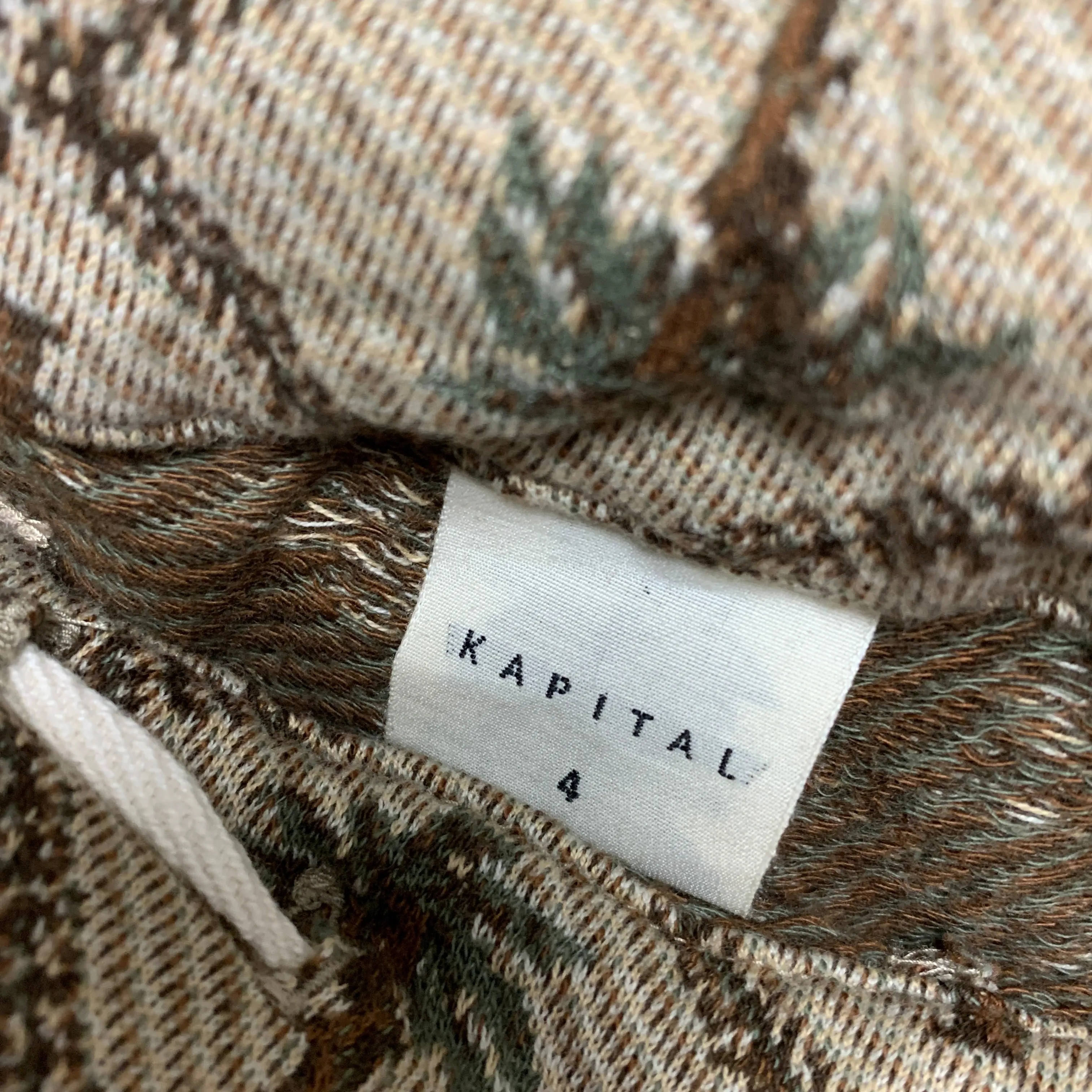 [XL] Kapital Jacquard Woven Palm Tree  Shorts