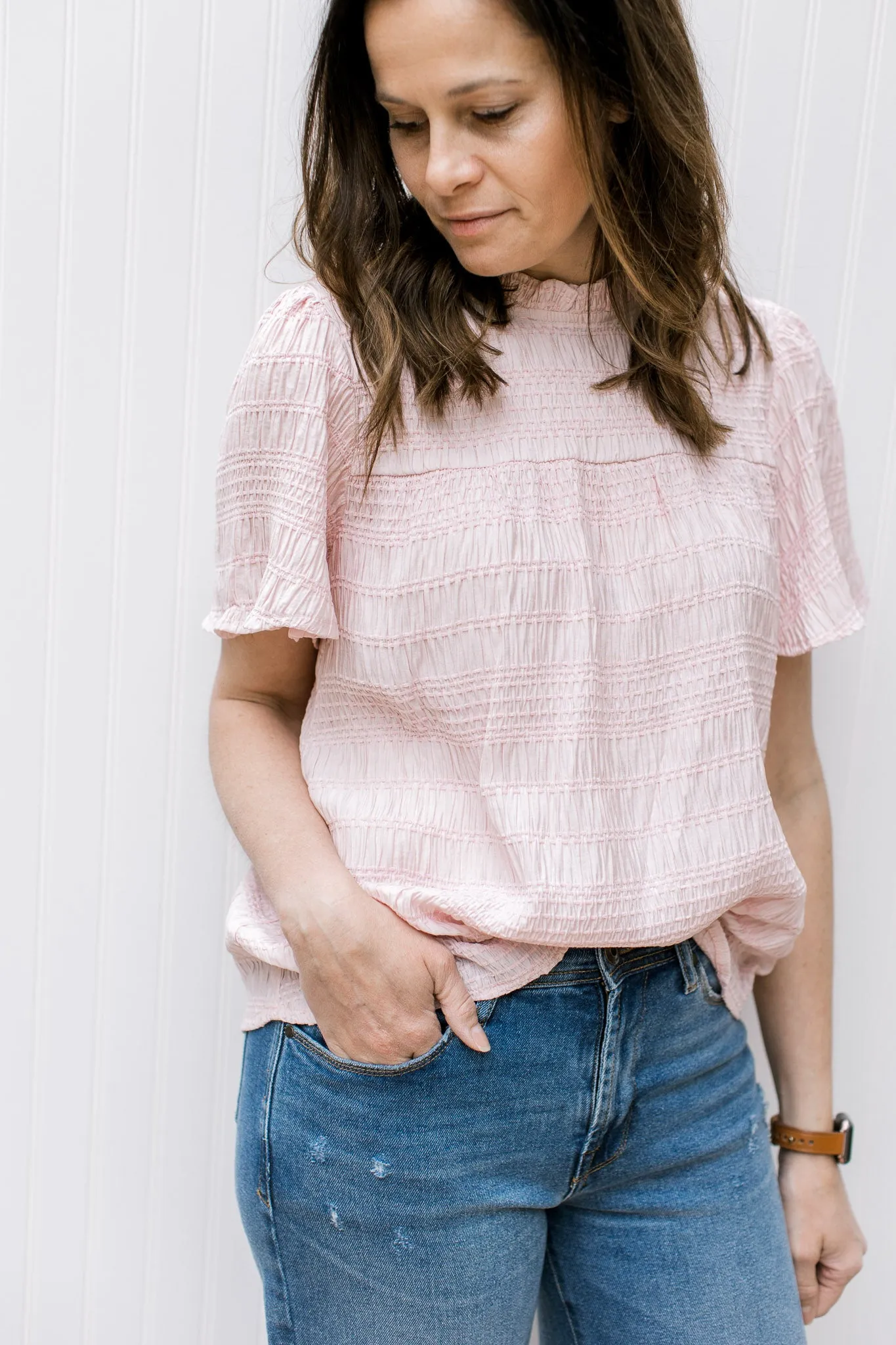 XZ Blush Details Top