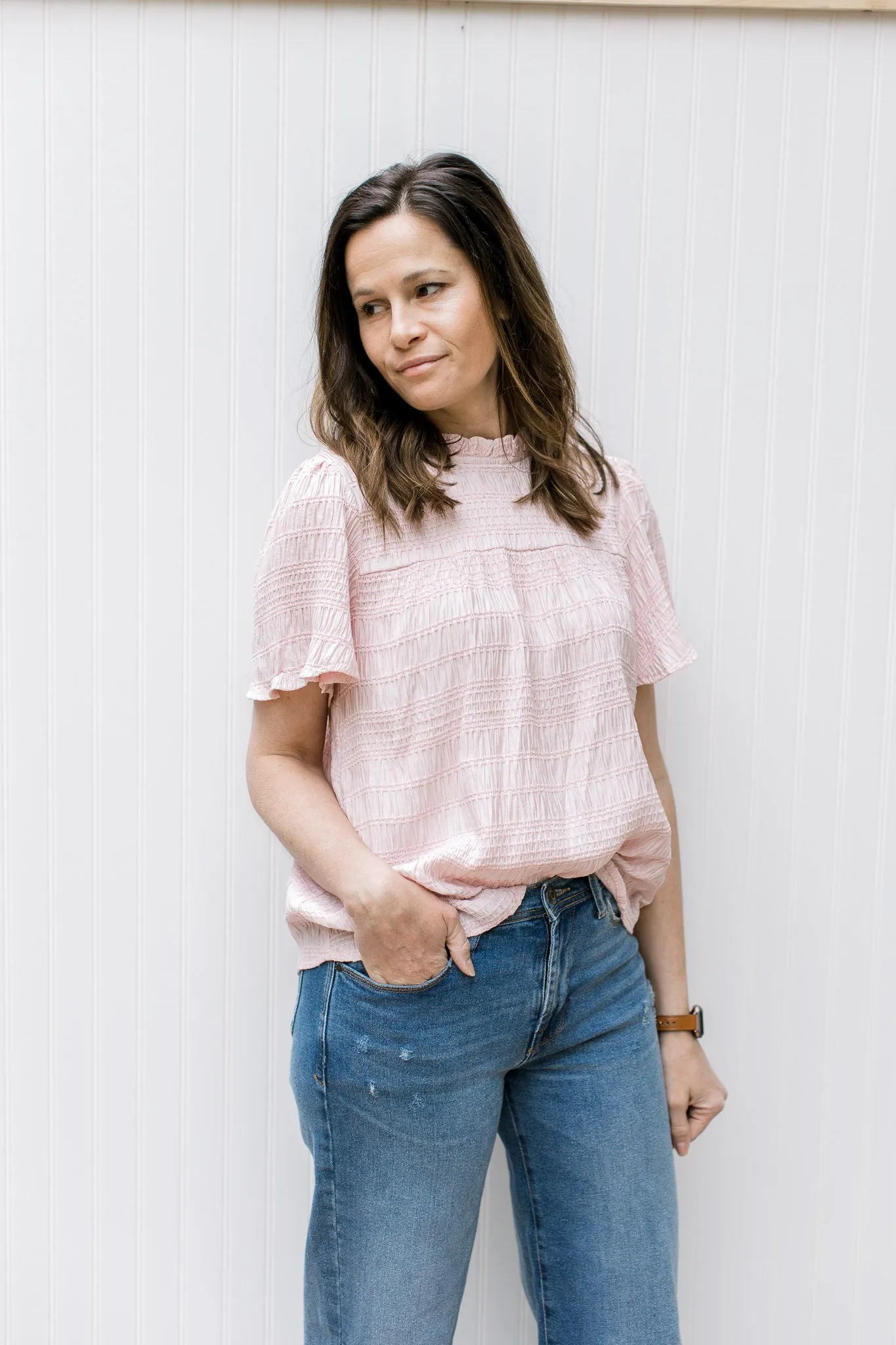 XZ Blush Details Top