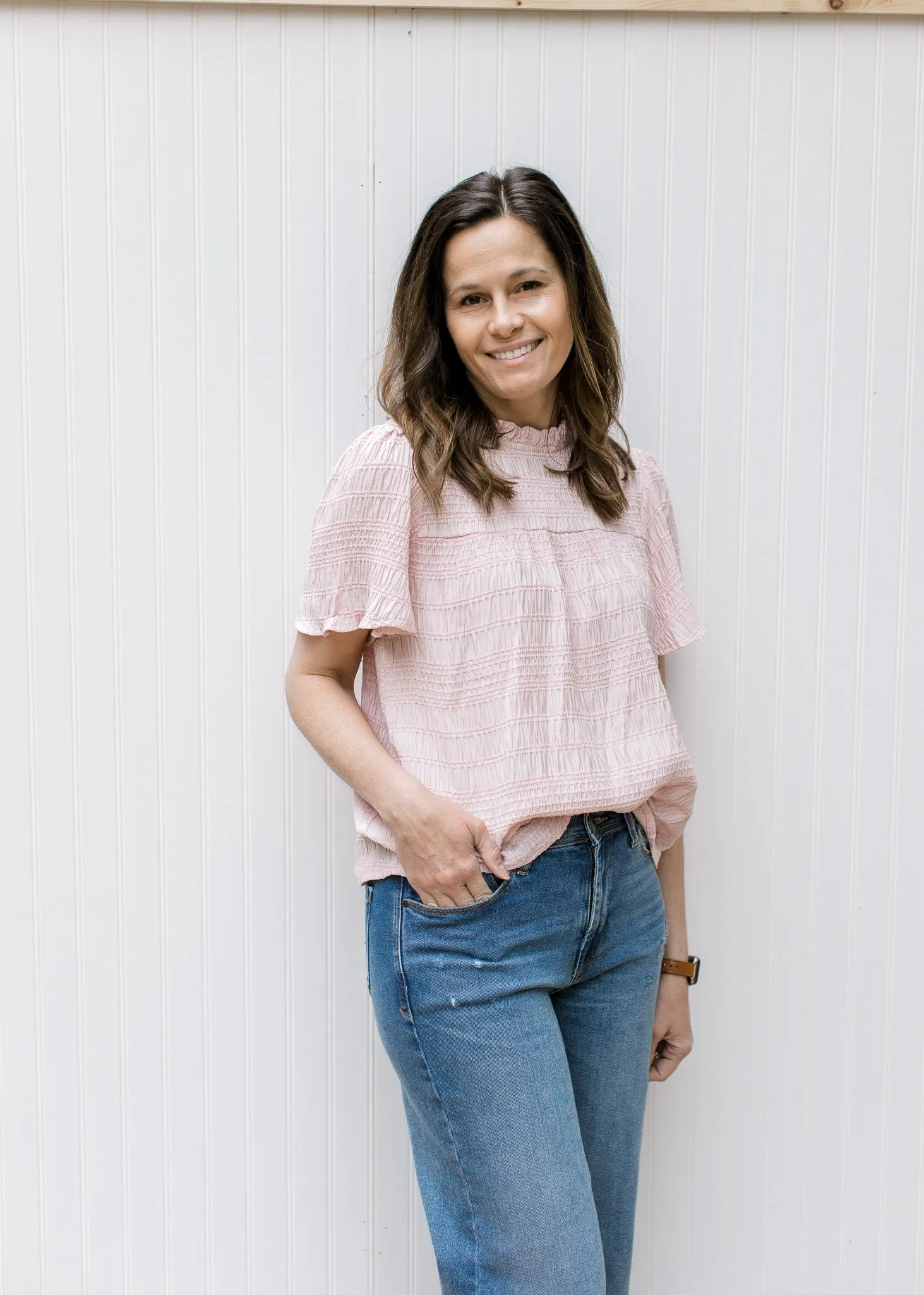XZ Blush Details Top