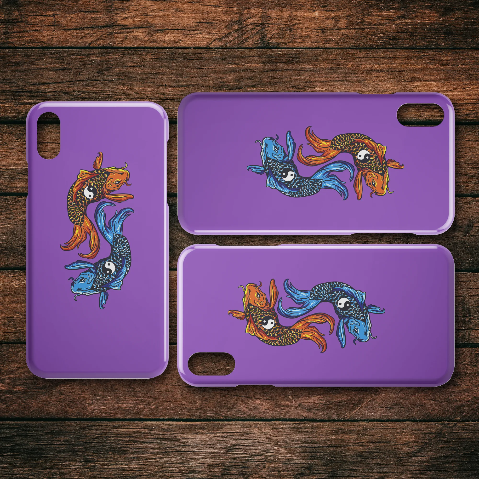 Yin-Yang Koi iPhone Case