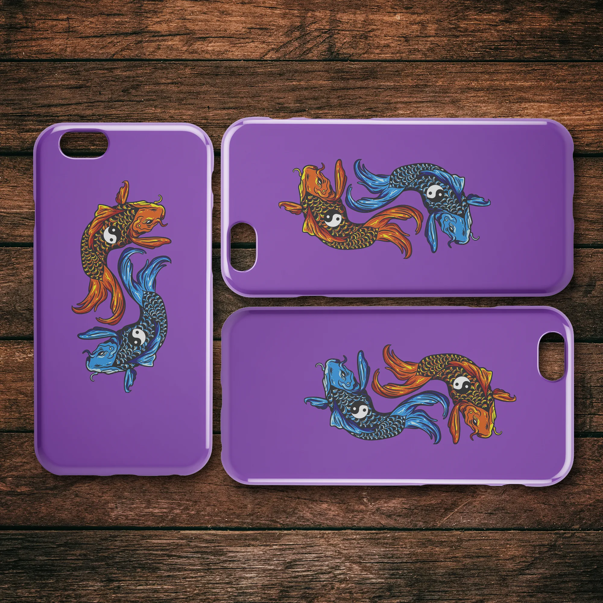 Yin-Yang Koi iPhone Case