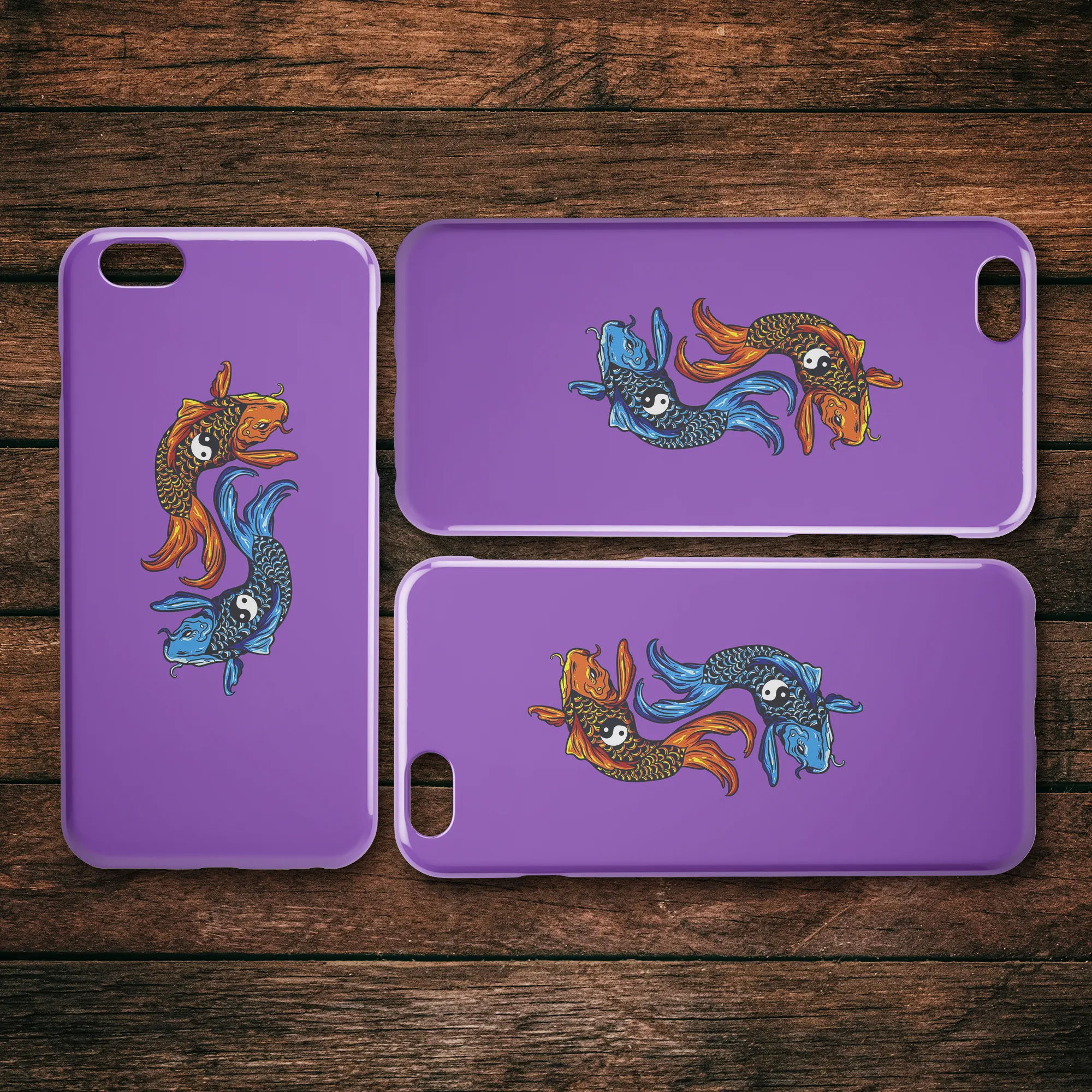 Yin-Yang Koi iPhone Case