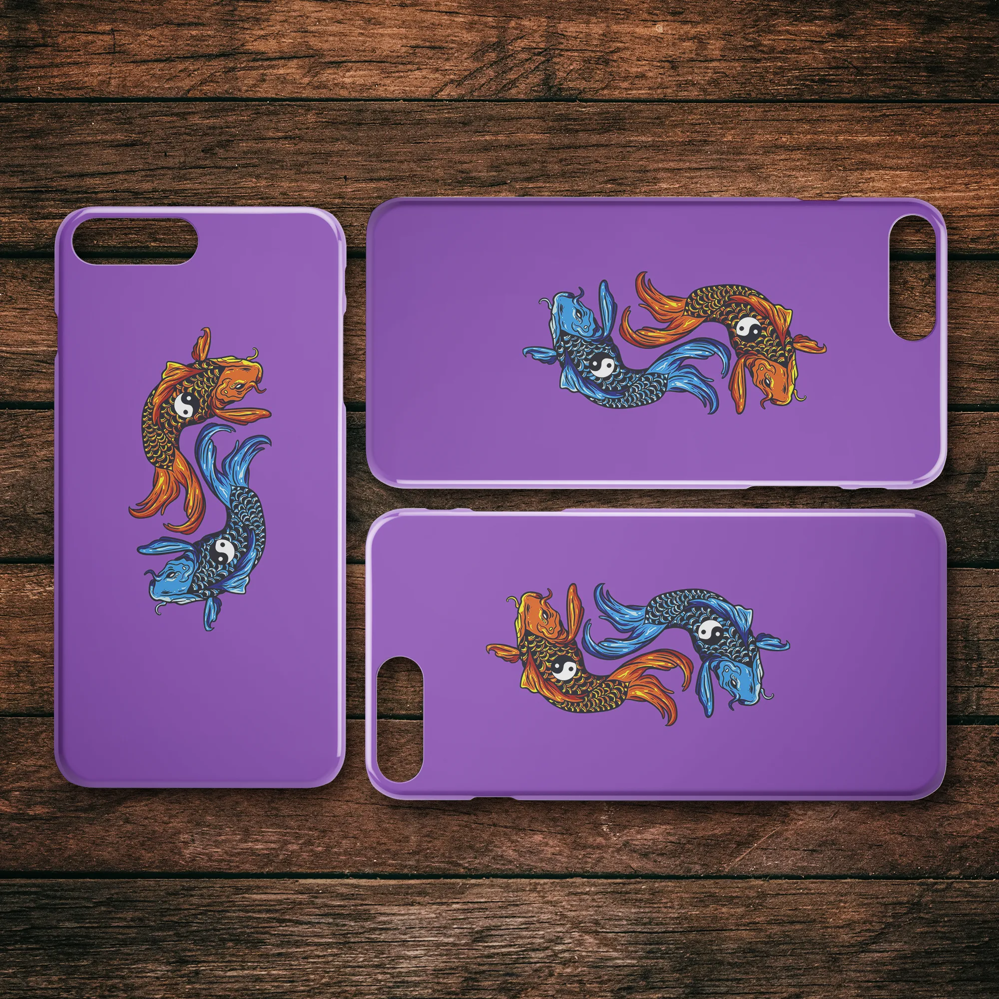 Yin-Yang Koi iPhone Case